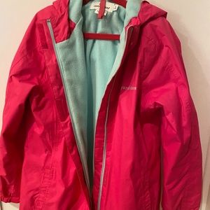 Vineyard Vines Girls fleece lined raincoat